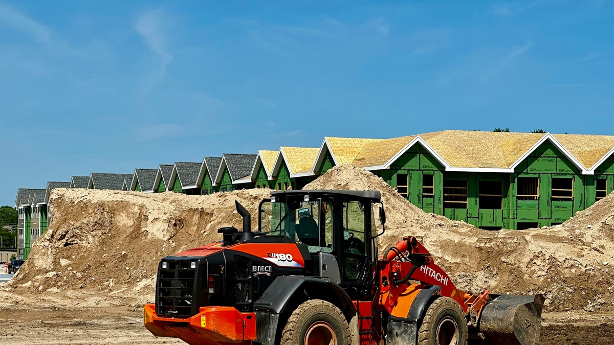 Lakeshore Vista Apartments under construction in Grand Haven, Michigan